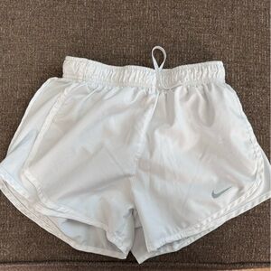 Nike Women's White dri-fit Athletic Shorts